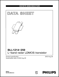 Click here to download BLL1214-250 Datasheet