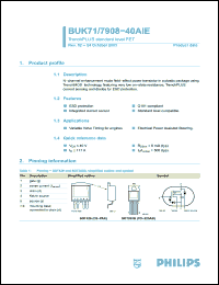 Click here to download BUK7908-40AIE Datasheet