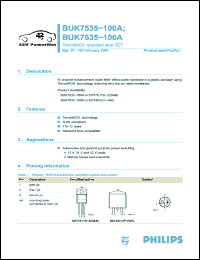 Click here to download BUK7535-100 Datasheet