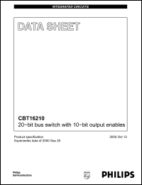 Click here to download CBT16210 Datasheet