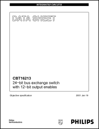 Click here to download CBT16213DL Datasheet