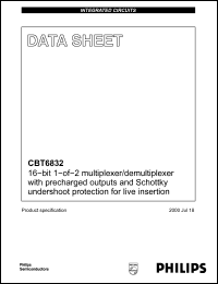 Click here to download CBT6832 Datasheet