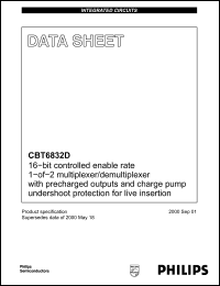 Click here to download CBT6832D Datasheet