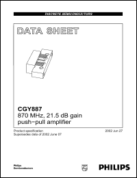 Click here to download CGY887 Datasheet