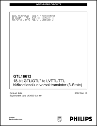 Click here to download GTL16612DL Datasheet