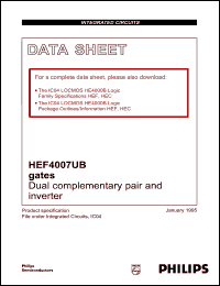 Click here to download HEF4007 Datasheet