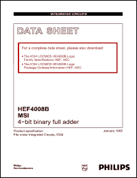 Click here to download HEF4008B Datasheet