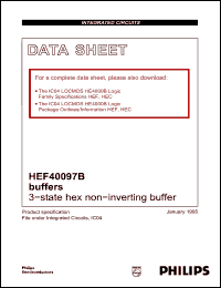 Click here to download HEF40097BF Datasheet