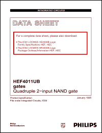 Click here to download HEF4011UBN Datasheet