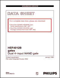 Click here to download HEF4012BF Datasheet