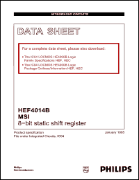Click here to download HEF4014B Datasheet