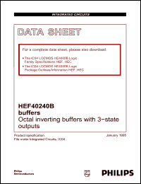 Click here to download HEF40240B Datasheet