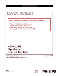 Click here to download HEF4027 Datasheet
