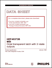 Click here to download HEF40373B Datasheet