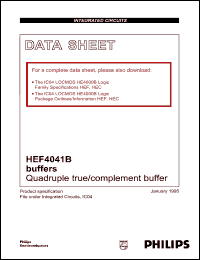 Click here to download HEF4041B Datasheet
