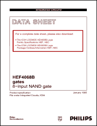 Click here to download HEF4068B Datasheet