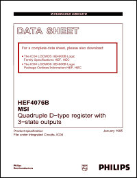 Click here to download HEF4076B Datasheet