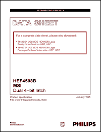 Click here to download HEF4508 Datasheet