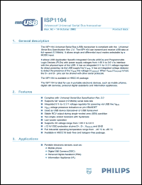 Click here to download ISP1104 Datasheet