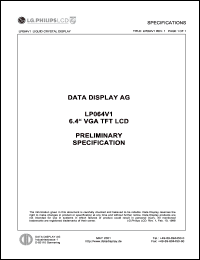 Click here to download LP064V1 Datasheet