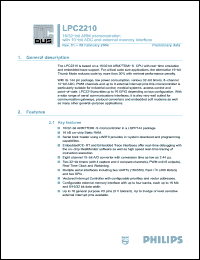 Click here to download LPC2210FBD144 Datasheet