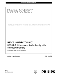 Click here to download P87C51MB2 Datasheet