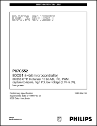 Click here to download P87C552SBAA Datasheet