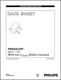 Click here to download PBSS4120T Datasheet