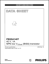 Click here to download PBSS4140T Datasheet