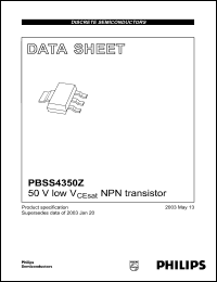Click here to download PBSS4350Z Datasheet