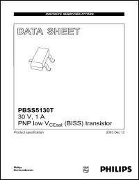 Click here to download PBSS5130 Datasheet