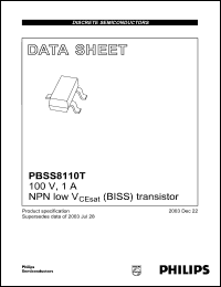 Click here to download PBSS8110T Datasheet