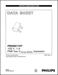Click here to download PBSS9110T Datasheet