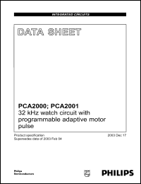 Click here to download PCA2001U Datasheet