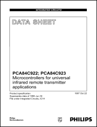 Click here to download PCA84C922A Datasheet