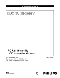 Click here to download PCF2116 Datasheet
