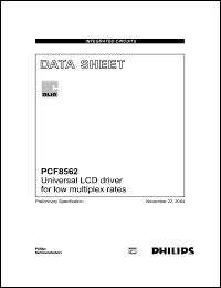 Click here to download PCF8562 Datasheet