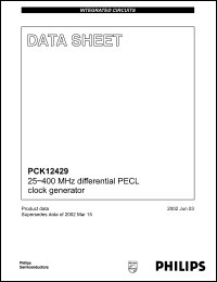 Click here to download PCK12429 Datasheet