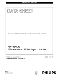 Click here to download PDI1394L40BE Datasheet