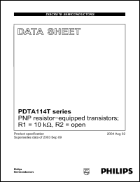Click here to download PDTC114TEF Datasheet