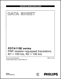 Click here to download PDTA115EEF Datasheet