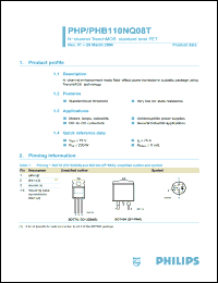 Click here to download PHB110NQ08T Datasheet