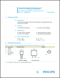 Click here to download PHB225NQ04 Datasheet