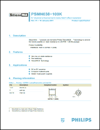 Click here to download PSMN038 Datasheet