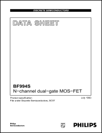 Click here to download BF994 Datasheet