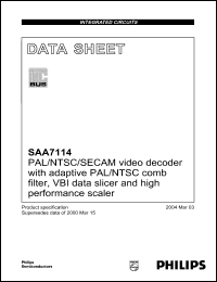 Click here to download SAA7114 Datasheet