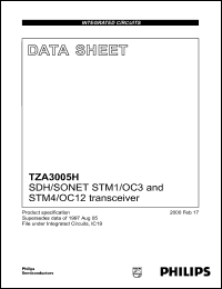 Click here to download TZA3033 Datasheet