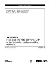 Click here to download SAA4998H Datasheet