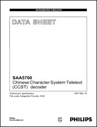 Click here to download SAA5700GP Datasheet