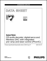 Click here to download SAA7824HL Datasheet